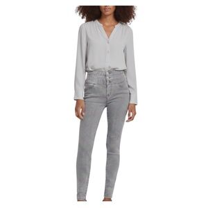 J Brand Annalie Allure Gray High Rise Skinny Jeans Size 28